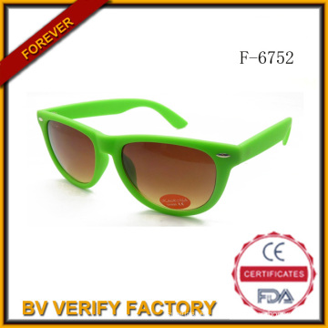 F-6752 óculos de sol plásticos Unisex, FDA e Ce